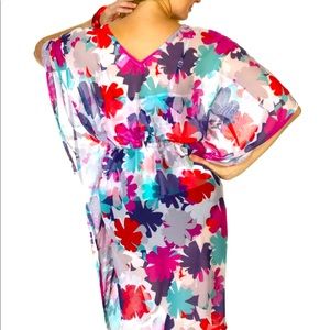 New Magicsuit by Miraclesuit Karma Tunic Swimsuit Cover Up Dress - One Size